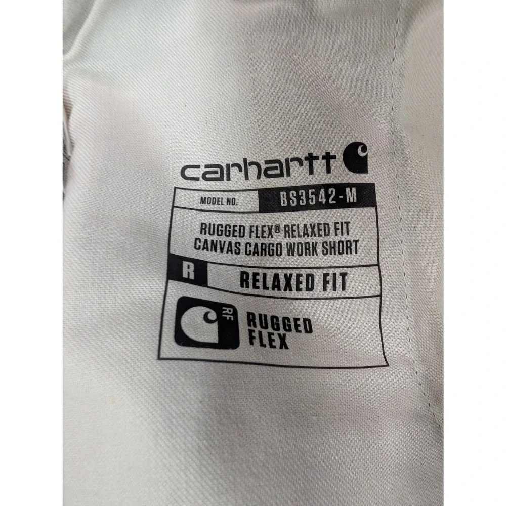 Carhartt Relaxed Fit Rugged Flex Canvas Cargo Work Shorts Men's Size 30 Gray NWT